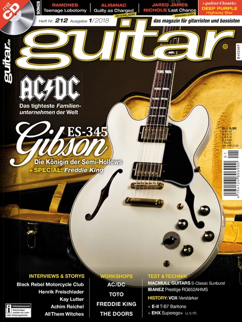 Guitar 01 2018 Avec Gitarre Playalongs Et Test Gibson ES-345