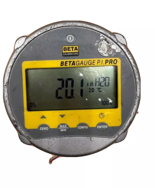 Martel Beta Calibrators P.I. Pro 500G PSI 35 BAR Digital Pressure Gauge READ DES
