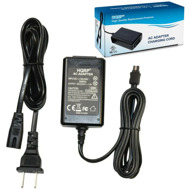 HQRP AC Adapter for Sony Handycam DCR-DVD650 DCR-DVD653 DCR-DVD650E DCR-DVD653E