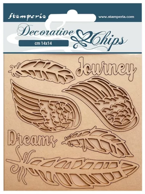 Chips decorativos Stamperia de 5,5""X5,5""-Our Way Journey