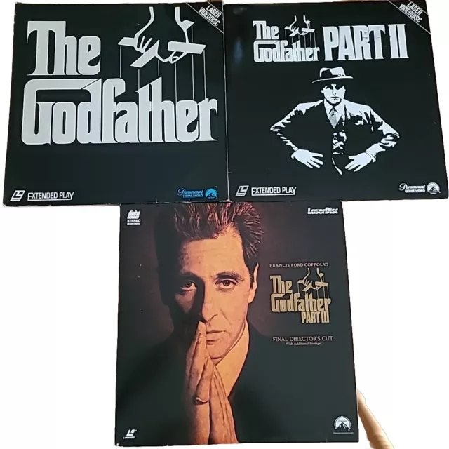 LASER DISC BUNDLE Godfather Trilogy, Marlon Brando. Al Pacino $35.00 ...