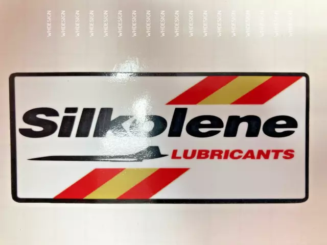 Silkolene Lubricants  style sticker  Classic car. Bike. Tool box.