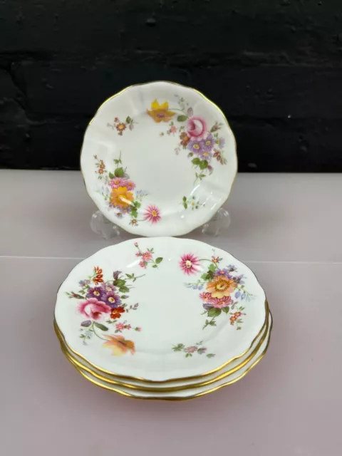 4 x Royal Crown Derby Posies Small Tea / Side Plates 5" Wide Set