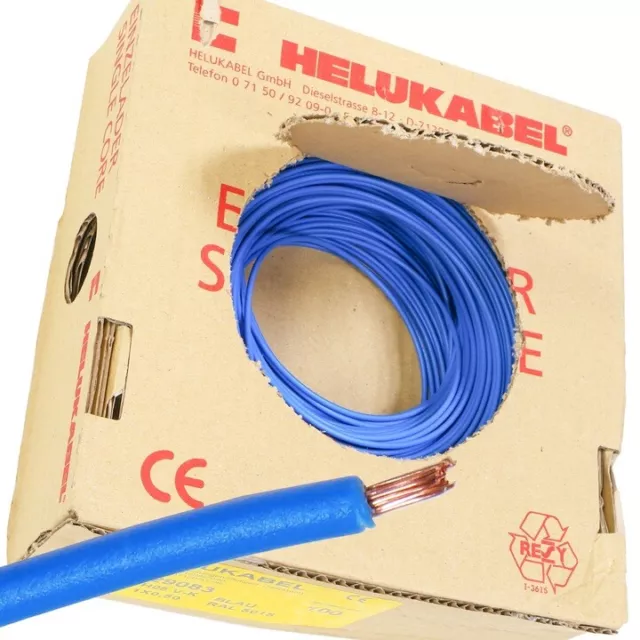 Cavo H05V-K 0,5mm2 blu 100m HELUKABEL /#8 W0OR 7374