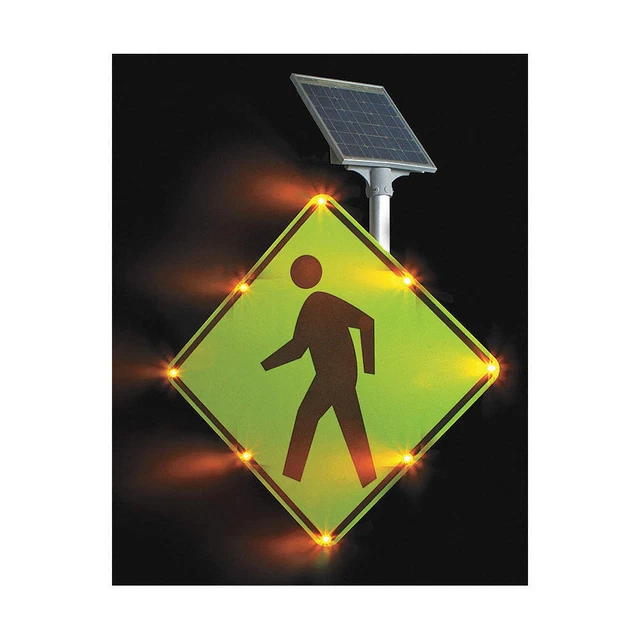 TAPCO 2180-00214 LED Traffic Sign,Aluminum,30" x 30"