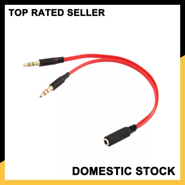 Pieza de 1 Conector Hembra Stereo de 3,5mm a 2 Adaptadores RCA Macho Y cable