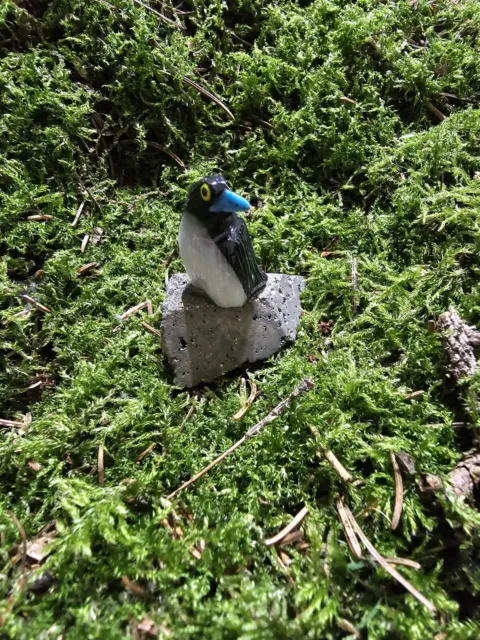 Edelstein Vogel  Edelsteintier Tiergravur aus Peru 3-4cm.