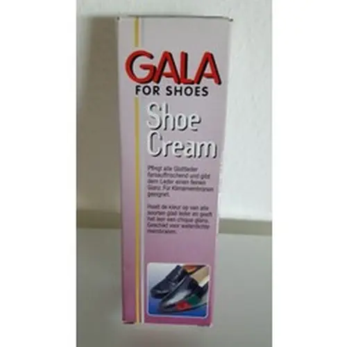 Gala Shoe Cream crema para zapatos para todas las pieles lisas negras 75 ml