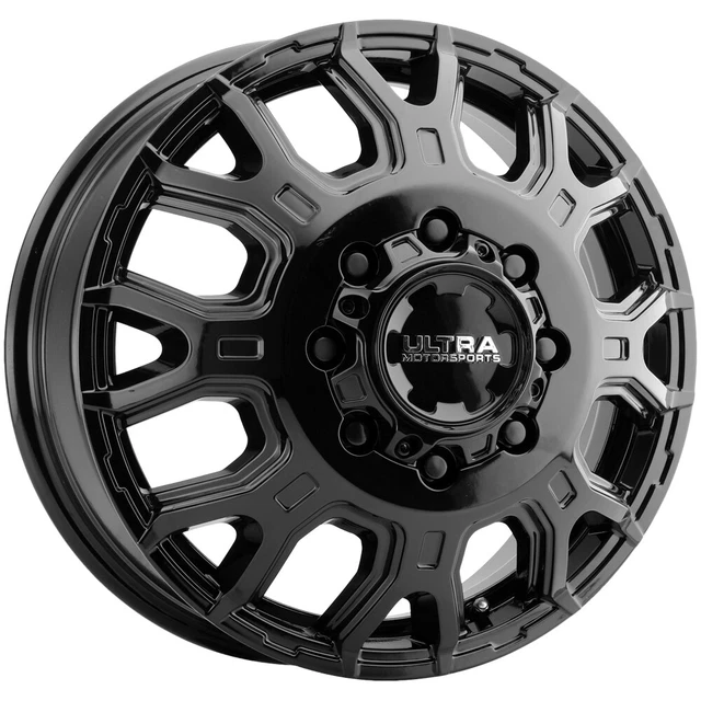 Ultra Scorpion Dually Front 17x6.5 8x6.5" Gloss Black Wheel Rim 17" Inch