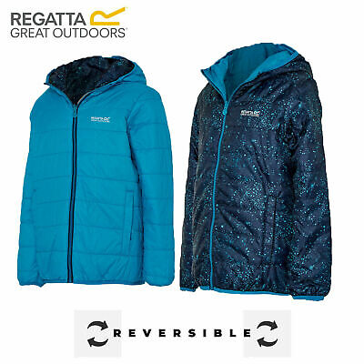 Regatta Kids Boys Girls School Padded Hooded Puffer Puffa Jacket Coat RRP £50