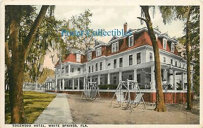 Florida, FL, White Springs, Edgewood Hotel 1920's Postcard
