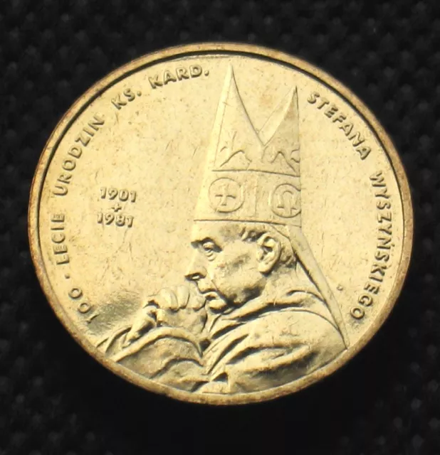 COIN OF POLAND - 100th CENTENARY OF CARDINAL STEFAN WYSZYNSKI's BIRTH (MINT)