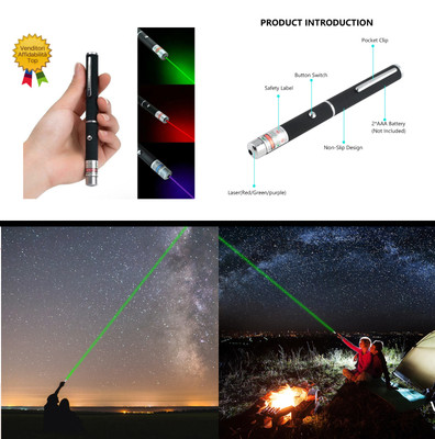 Laser PUNTATORE LASER VERDE USO PROFESSIONALE ASTRONOMICO ALTA POTENZA PENNA 