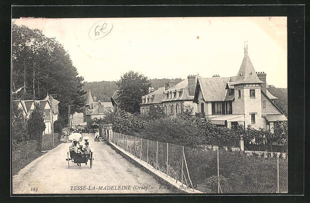 CPA Tessè-la-Madeleine, Route de Bagnoles 1909