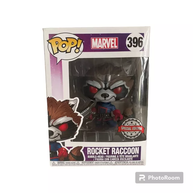 Figurine Funko POP Rocket Raccoon 396 (Les gardiens de la galaxie) 