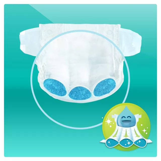 PAMPERS baby dry pannolini FINO A 198 PEZZI TAGLIE assortite 3 4 4+ 5 5+ 6 6+ 3