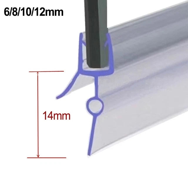 Cinta de sellado junta de ducha 2 piezas 50 cm tiras de sellado para puerta de vidrio de baño