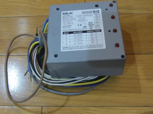 RIB RIBL4C Enclosed Pre-Wired Rlay,10A,(3)Spst,Spdt! MINT & COOL! THE VERY BEST!