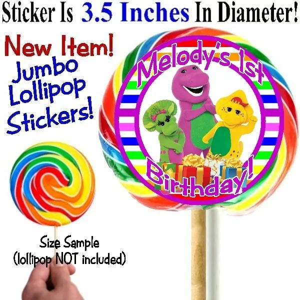 12-barney-birthday-party-baby-shower-jumbo-lollipop-sticker-baby-bop-bj