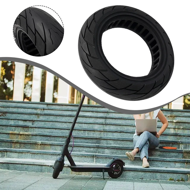 Pneu solide pratique 10x2,50 accessoires noir pour neuf robots max G30