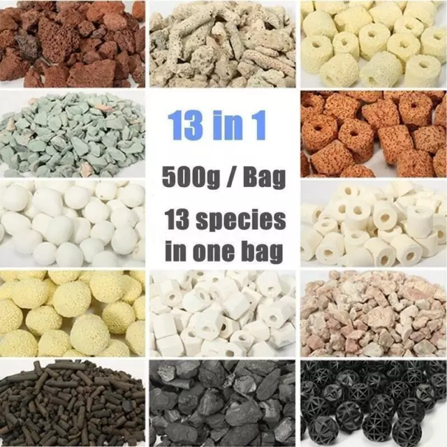 500g Aquarium Material Ceramic Ring Filter Media Stone Fish Tank Supplies Tools
