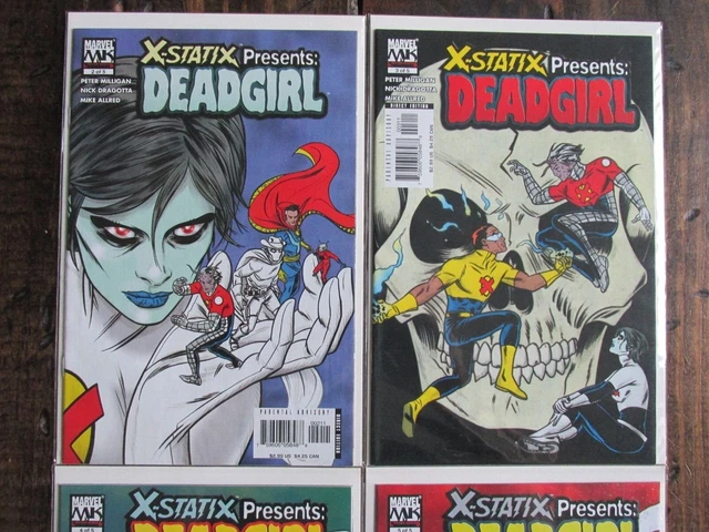 Marvel 2006 X-STATIX PRESENTS DEAD GIRL Comic Book Issue #1-5 Complete Set 2 3 4 3