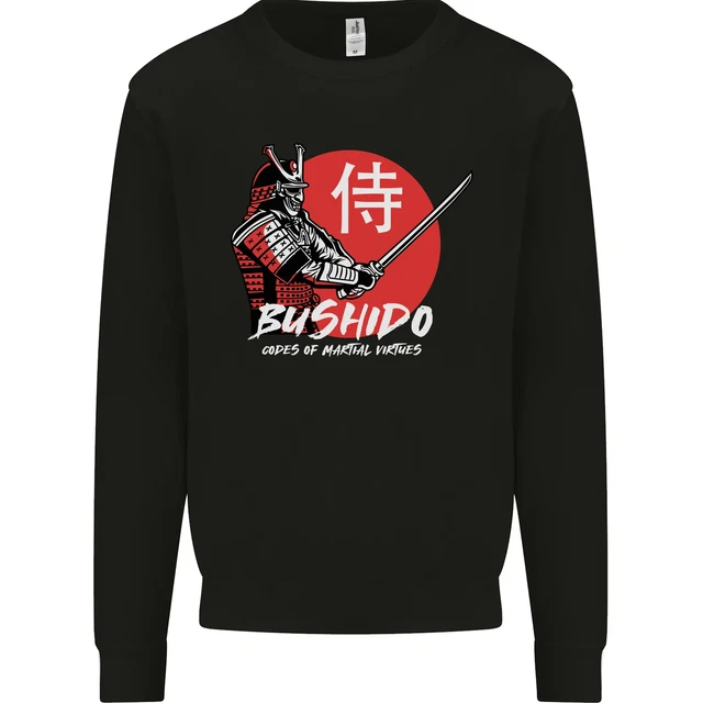 Bushido Samurai Warrior Sword Ronin MMA Kids Sweatshirt Jumper
