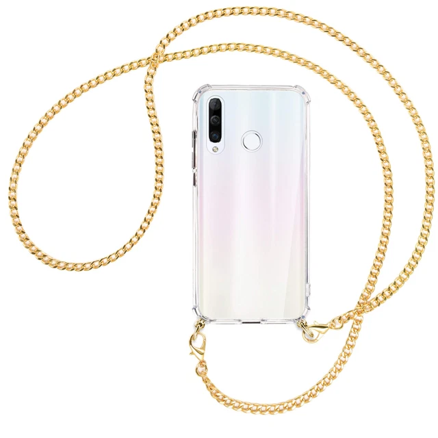 Coque Antichoc Transparente Avec Cordon Pour Huawei P20 Lite - Collier Chaîne Serpent