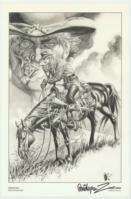 History of the DC Universe SIGNED Jose Luis Garcia Lopez Art Print ~ Jonah Hex History of the DC Universe SIGNED Jose Luis Garcia Lopez Art Print ~ Jonah Hex