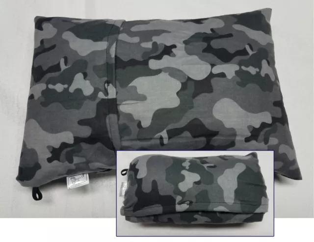 Flannel My  Pillow Travel CASES - 3 Models + Roll N Go w/ Attachment Loop