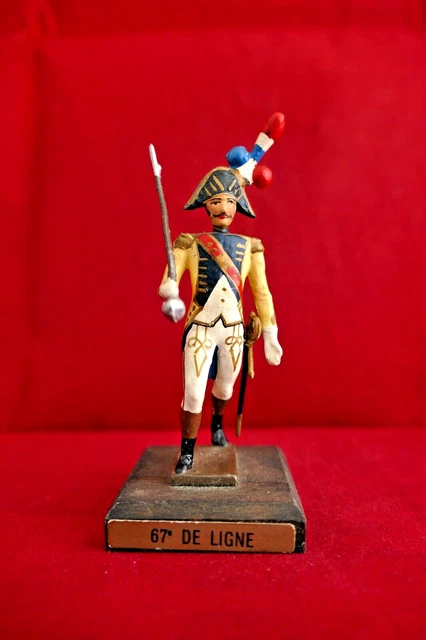 SOLDATS DE PLOMB CBG MIGNOT, LOT DE TROIS PIÉTONS 54 mm, infanterie de ligne, Premier Empire SOLDATS DE PLOMB CBG MIGNOT, LOT DE TROIS PIÉTONS 54 mm, infanterie de ligne, Premier Empire