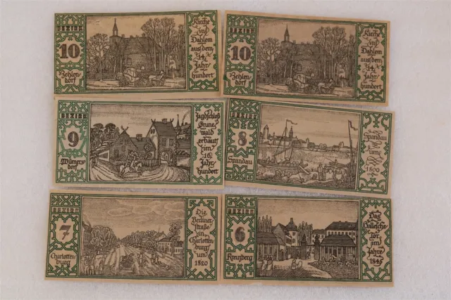 Germany Berlin 6 Banknotes B38 #163