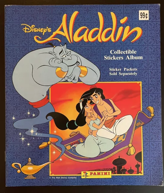 SALE! Disney's Aladdin 1994 Empty Sticker Album Panini !With Defects!See Photos!