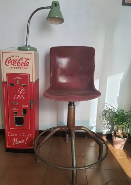 Sgabello/Sedia Industriale Vintage Anni 50'.