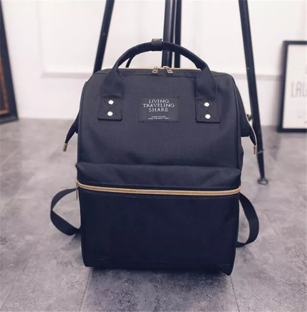 Women Men Backpack, Canvas School Bag, Travel Bag for Outdoor Camping Traveling 12