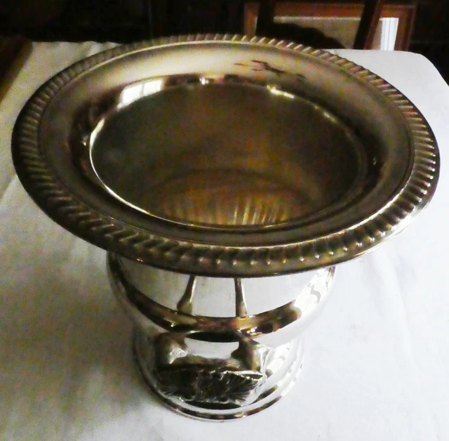 Seau à champagne ou à glaçons LANCEL vintage en métal argenté - Modèle Corde - années 90 - Arts de la table