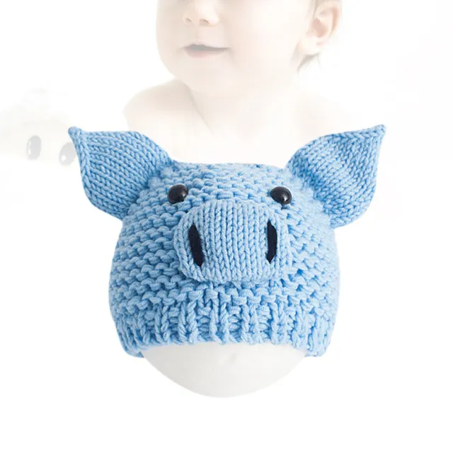 Cappelli bambino 0-6 mesi oggetti di scena fotografici creativi a maglia berretto neonato