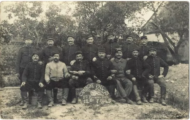 CPA -90 - BOUROGNE - Militaires - 1er Régiment d'Artillerie, campagne 1914-15.