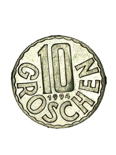 Austria, 10 Groschen, 1994, Vienna, Aluminum, KM:2878 free UK pos Kayihan coins
