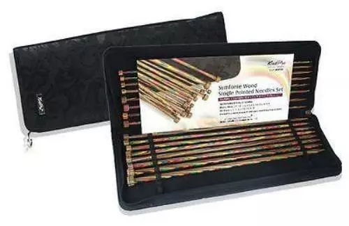 KnitPro "Symfonie" Wood Single Pointed Knitting Needle Set (Dif. Sizes)