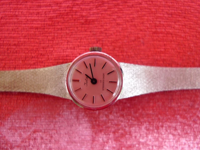 Montre-bracelet En Argent 835 Anker - 17 Rubis - Mouvement Manuel - Occasion Vintage