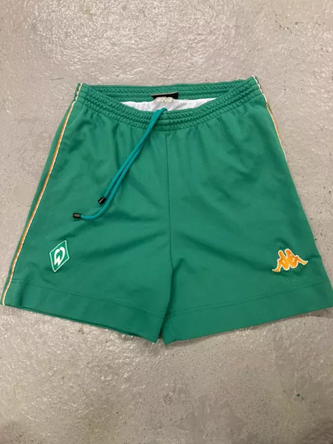 Werder Bremen 90s Kappa Green Football Shorts Vintage Kit Large
