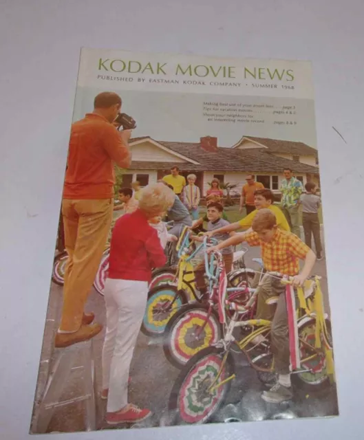 Vintage Kodak Movie News Photography Magazine 1968 Summer