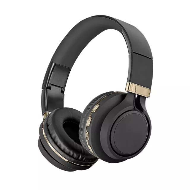 SENTRY BLACK DIAMOND Black Gold Wireless Folding Headphones BLW