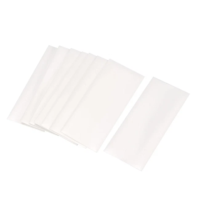 PVC Tubo termoretraibile tubo 23mm batteria avvolto 50pz batteria AA 53mm bianco
