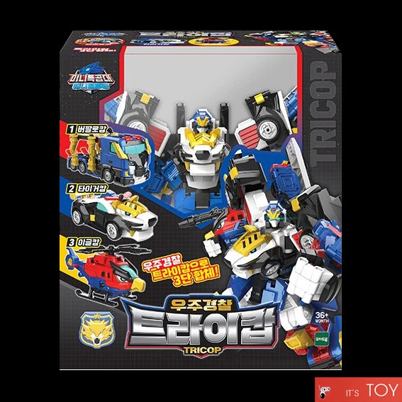Jouet Robot Transformable MINI FORCE – Animal Tron Leocop – Space Police Ranger – Neuf