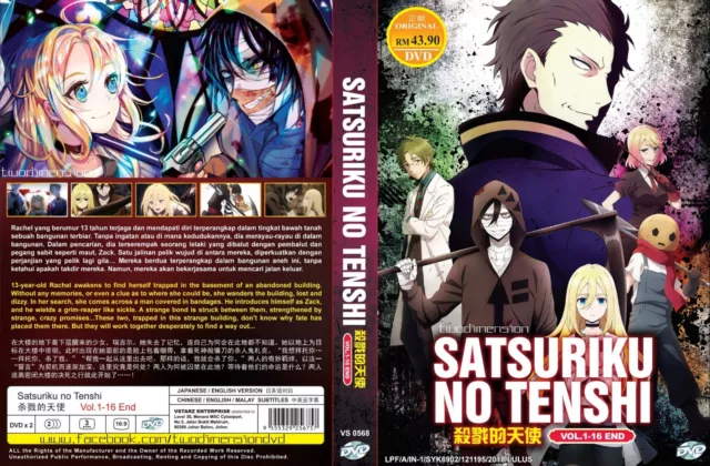 Satsuriku No Tenshi / Angels Of Death Ep.1-16 Anime DVD [English Dub][Free  Gift]