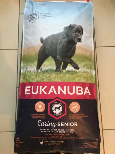 Croquettes pour grand chien senior Eukanuba - sac de 15 kg