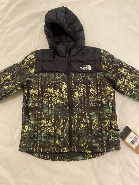NWT! $160 The North Face Boy's Thermoball Eco Hoodie Jacket Forest Print M (10)