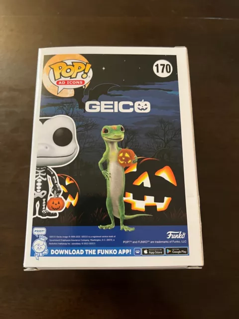 Funko POP! Geicoween Geico Gecko Limited Edition #170 Glow In The Dark 3